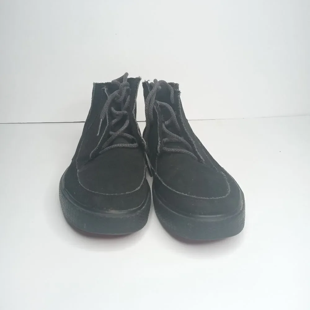 Air Jordan Grown Girls Black Leather 428891 007 size 6Y/38.5